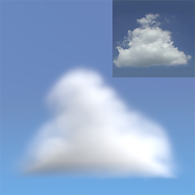 Cumuliform Cloud Formation Control using Parameter-Predicting Convolutional Neural Network