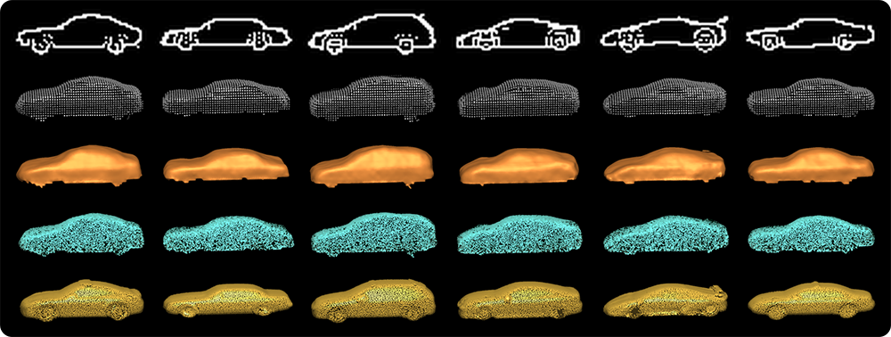 Single Sketch Image Based 3D Car Shape Reconstruction with Deep Learning and Lazy Learning