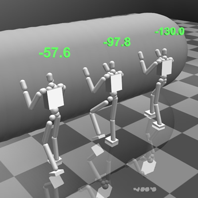 Physically-Based Character Control in Low Dimensional Space
