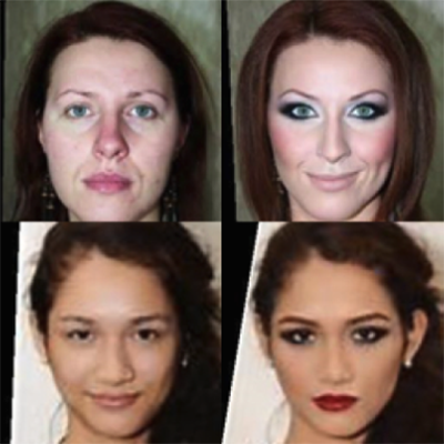 Multiview Discriminative Marginal Metric Learning for Makeup Face Verification