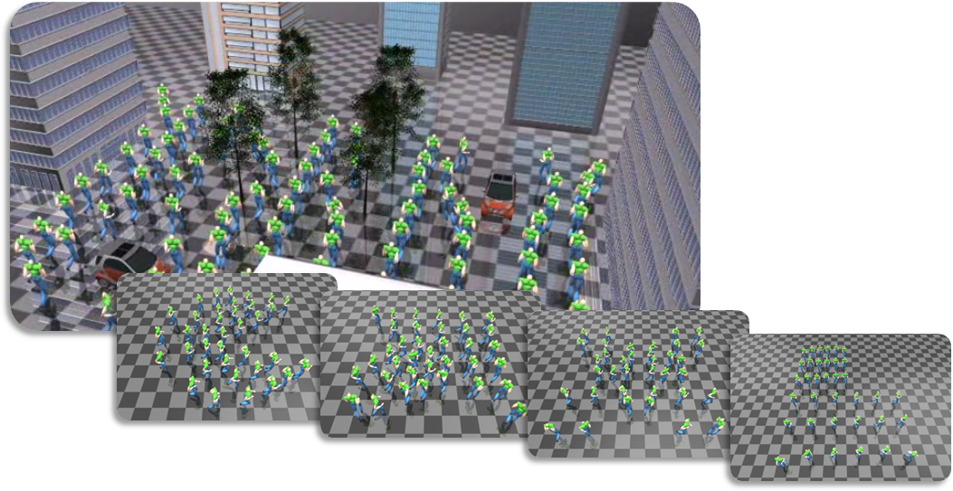 Environment-Aware Real-Time Crowd Control